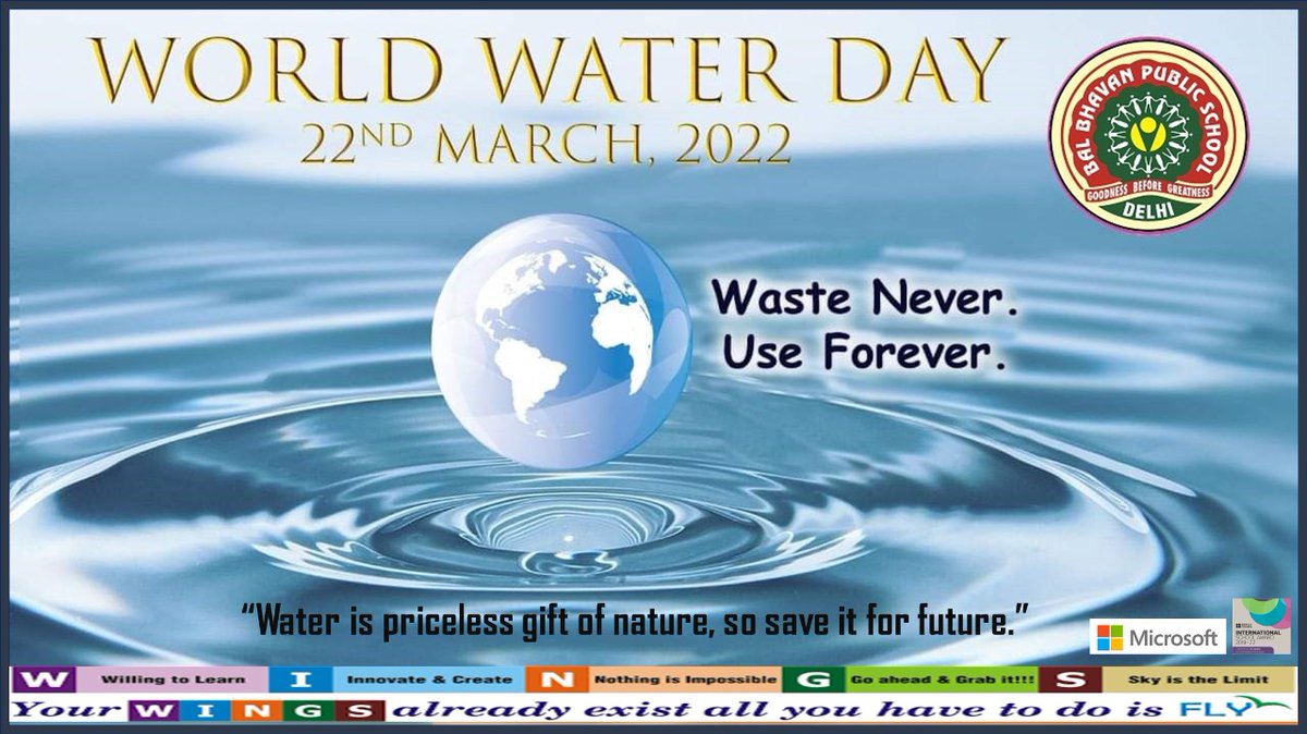 BBPSMV's tweet photo. 💧This #WorldWaterDay, let’s consciously make an effort to conserve water!
#conservewater #savewater #wastenever #useforever #WorldWaterDay2022 https://t.co/PrKaz0sQ4g