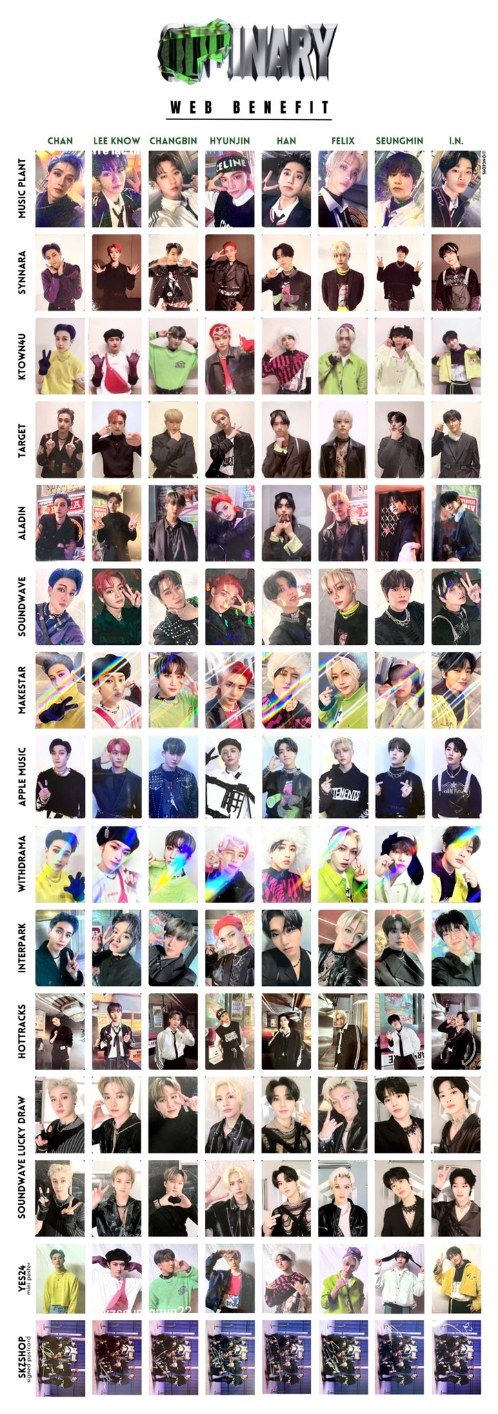 Stray Kids スキズ ODDINARY トレカ サイボリック チャンビン Stray Kids スキズ ODDINARY トレカ サイボリック チャンビン
