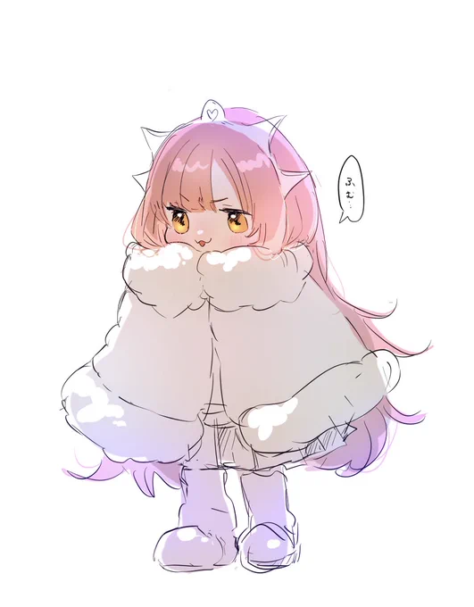 寒いときはちゃんと着込むメイヴちゃん 