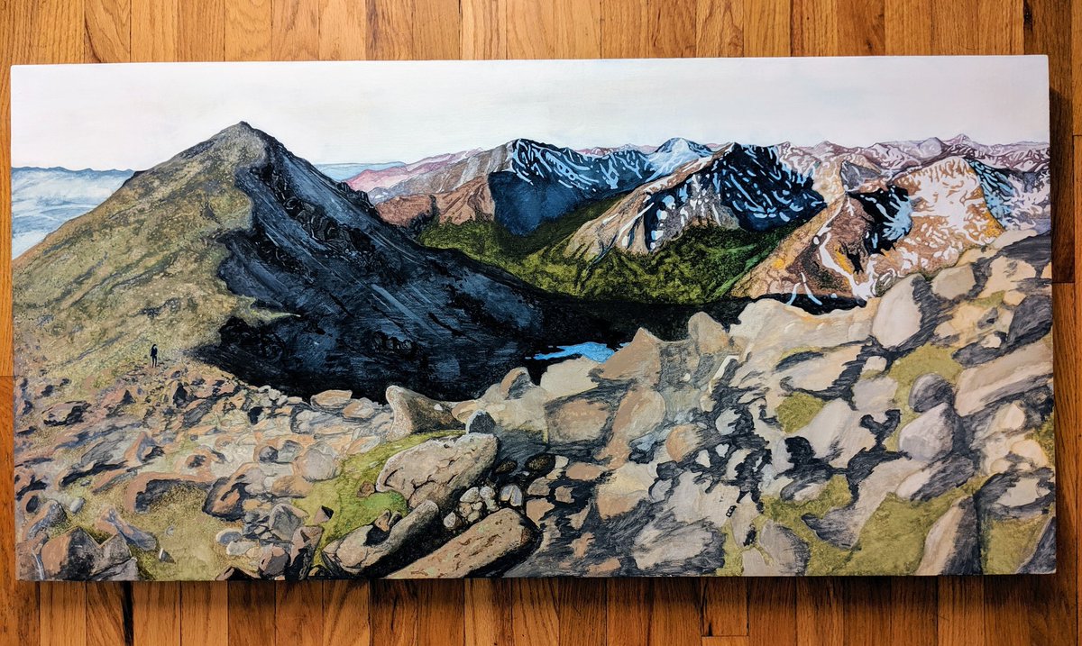 Jeffrey_Lowell_'s tweet photo. It's cool what you can do with a computer and a bit of software these days but painting will always be my true love. From a hike up to Mt Massive a few years ago. #watercolor #mtmassive #Colorado #14ers https://t.co/R0DCkN2PFd