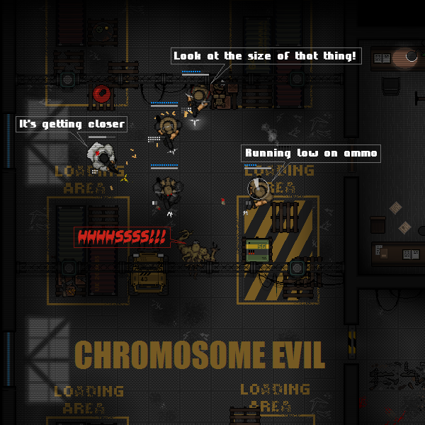 16bitnights's tweet photo. I think my strike team just encounters a #SCP creature. 

Do you think they will be able to contain it?

#SCPlore #indiegames https://t.co/o4AWmHtQhw
