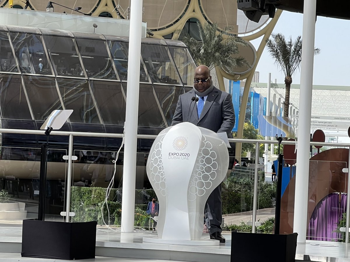 #RDC : Ouverture par le Président de la République de la journée de la RDC à l’#Expo2020Dubai. L’occasion de présenter les opportunités d’investissements ainsi qu’une partie de notre patrimoine immatériel à ce grand rendez vous mondial #ChangementDeNarratif