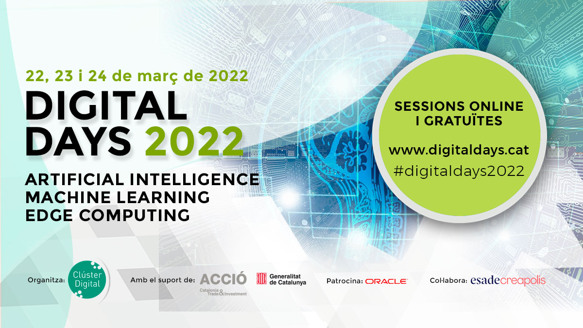 machine_ml's tweet photo. RT @hedylalogistics: 📢 Hoy empieza Digital Days con @Cluster_Digital!
A las 16h, Albert Esplugas hablará sobre el presente y futuro en la sesión #ArtificialIntelligence
Puedes apuntarte en 👉 https://t.co/4uwBo6iQr1
#digitaldays2022 #IA #inteligen… https://t.co/1WwTJ1Cg9Y