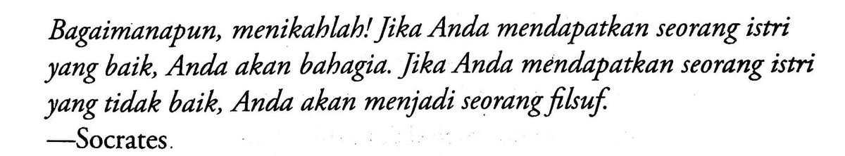 Memang begitu adanya.