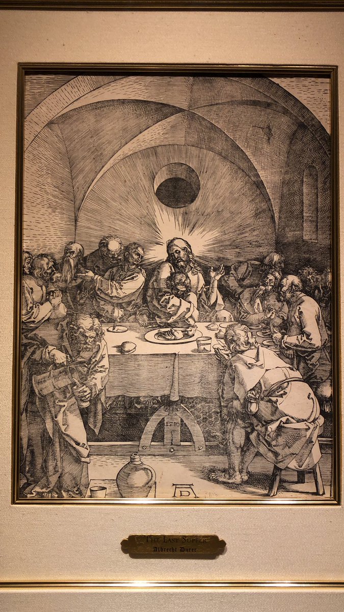 Virtual_ArtWalk's tweet photo. “The Last Supper”
Original woodcut by #AlbrechtDurer
$32,000 Framed
Shipped worldwide
We take VS/MC/#crypto
Authenticated by Gail B Tate &amp; Sons
Lifetime Guaranteed

#durer #fineart #masterworks #fineart #art #gallery https://t.co/1uI38JoEDM
