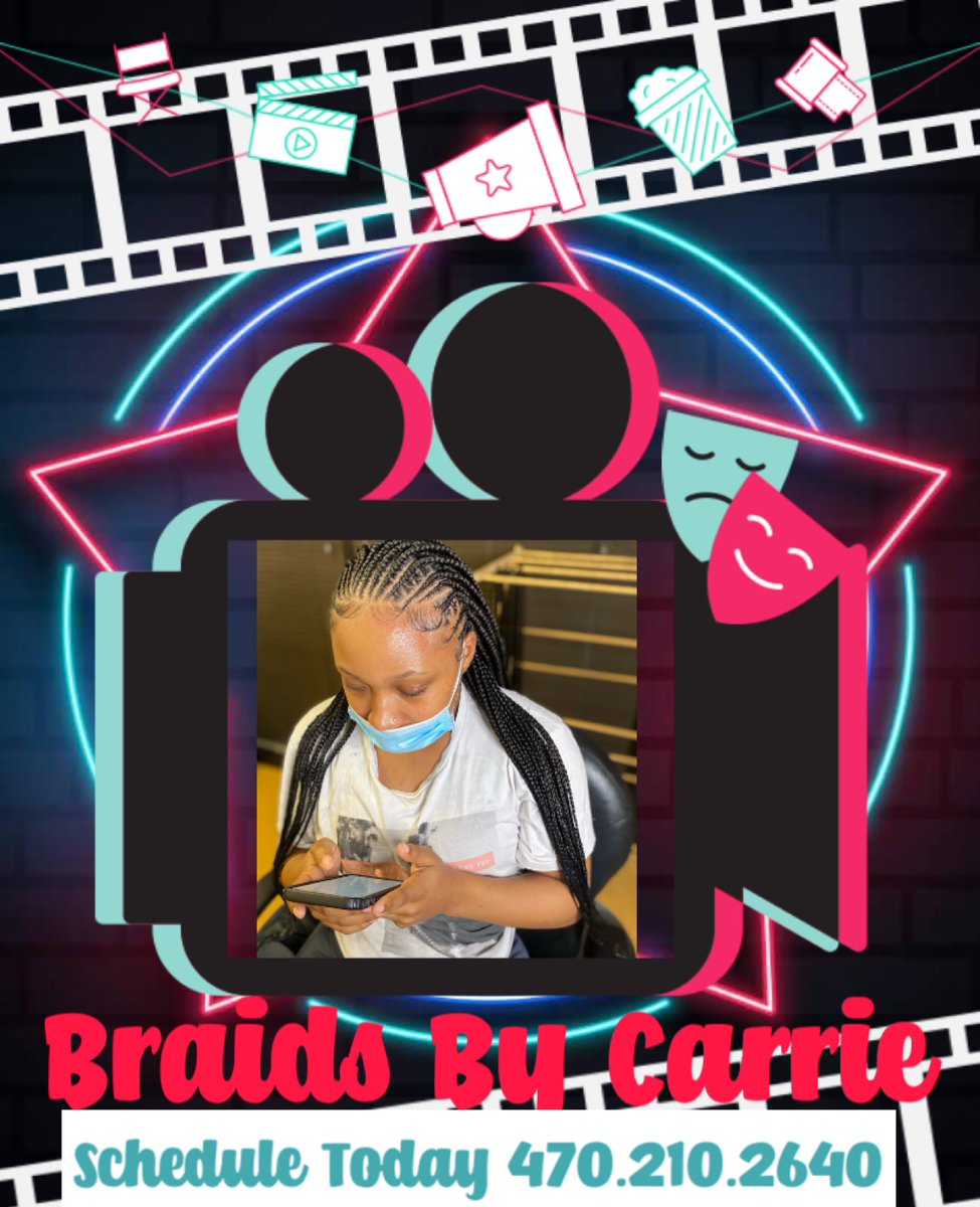 liquidlenspod's tweet image. Raise the “bar” &amp;amp; be a “star” in your 🎥  movie. All the California girls will say “Bible” because when you visit BraidsBy Carrie things can get “tribal”!
📱 470.210.2640
📖 braidsbycarrie.square.site
#tribalbraids #braidclasses  #liquid3_6🛸 #BraidsByCarrie