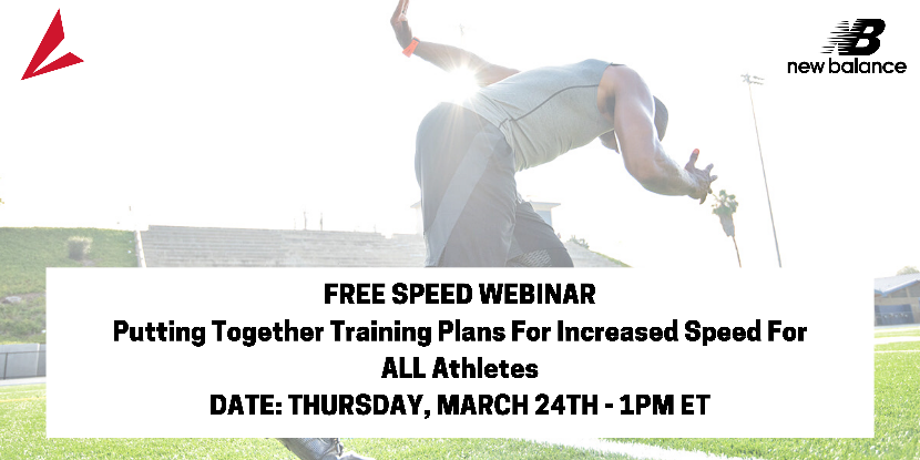 Do you feel the need for speed?  We've got you covered, Thursday, March 24th at Noon central we've got a webinar that will teach you how to put together a training plan to increase speed in your athletes.  Register now!  bsnsports.com/ib/speedplanweb #speed #free
