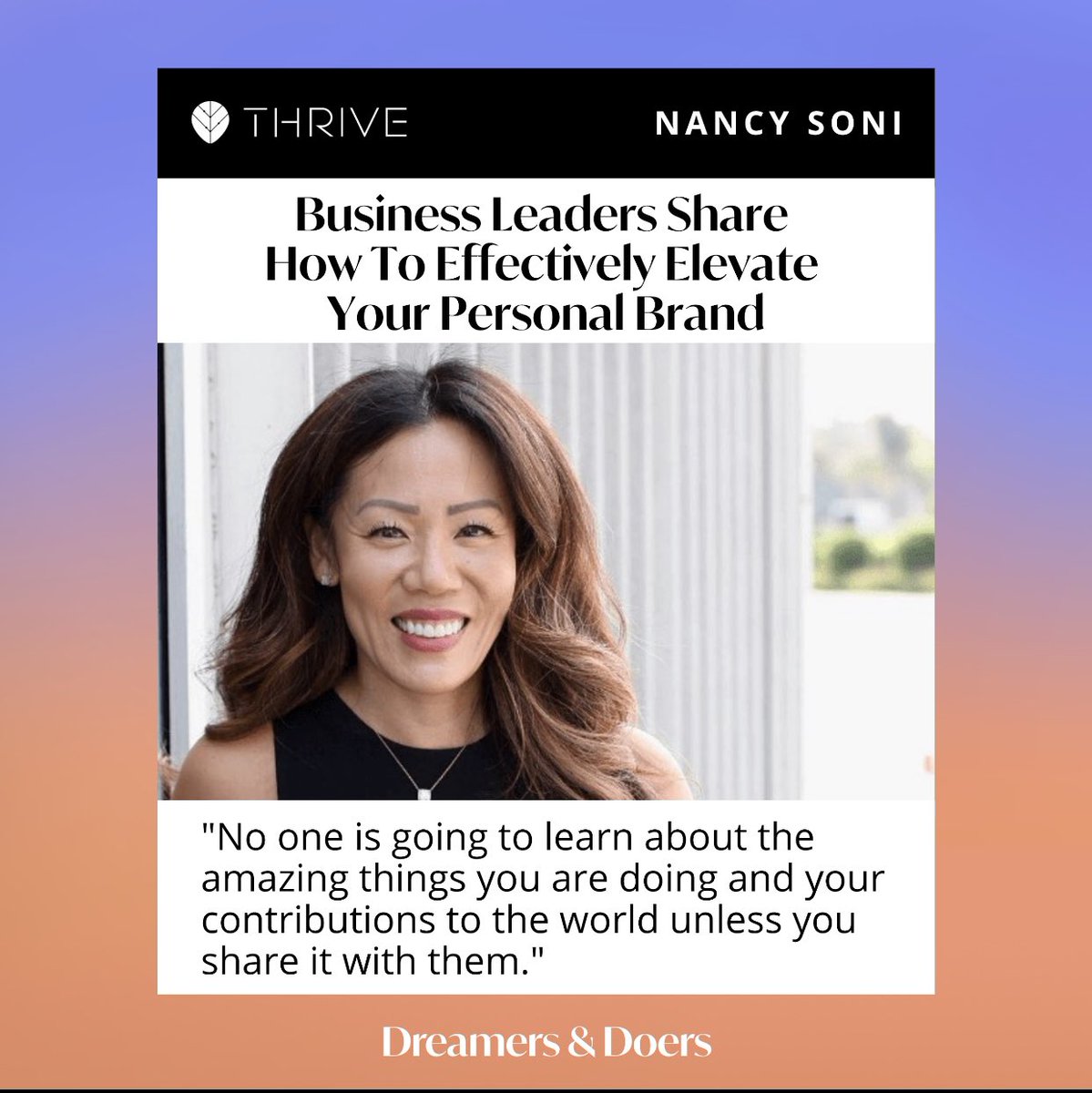 Thanks for the love <a href="/thrive/">Thrive Global</a> and <a href="/dreamyhumans/">Dreamers & Doers</a> !! Excited to share the products <a href="/thePathMatch/">PathMatch</a> has built to improve #GenZ #economicmobility through #CareerDevelopment