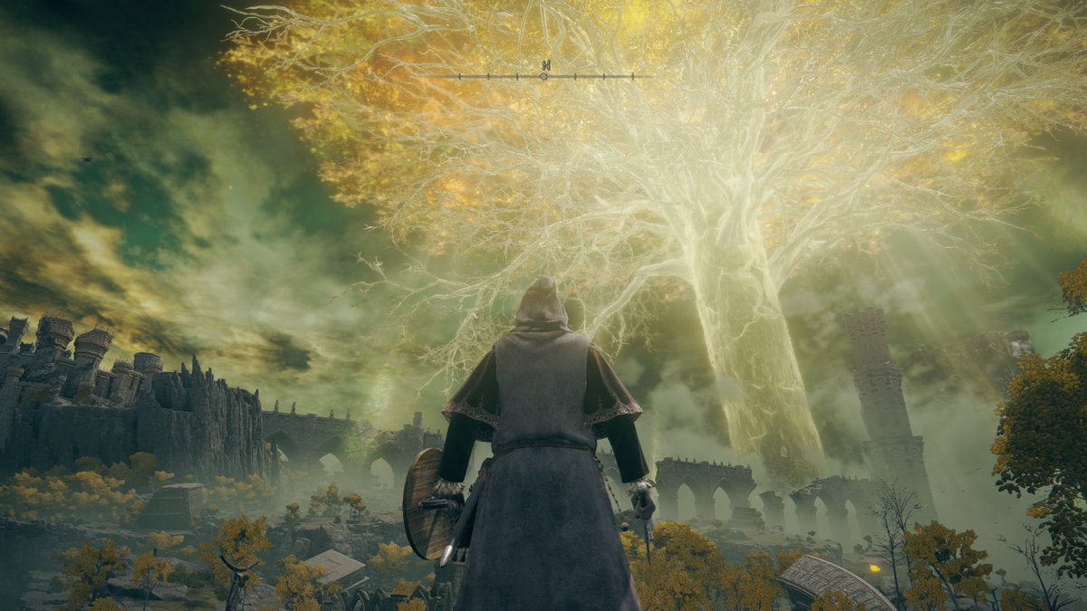 TattedGumby's tweet photo. Well, I gave in and bought Elden Ring tonight and holy hell this game is beautiful. This is my first souls game… Let the pain begin! https://t.co/dGDd6dqw9q