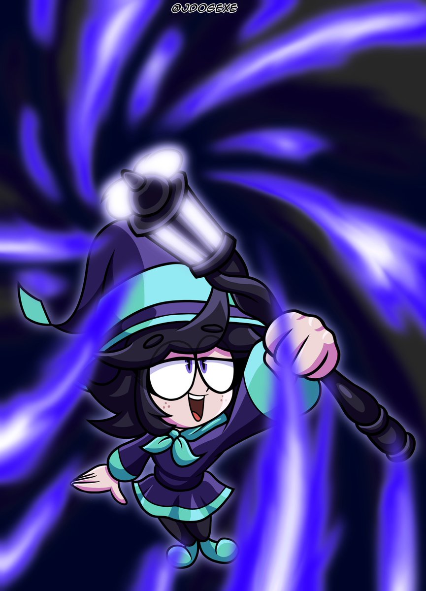 Jdogexe's tweet photo. The power she wields!! 🪄

Happy birthday to @ShroomMage's OC, Lilly! #LillyCollab https://t.co/0hz99tppnS