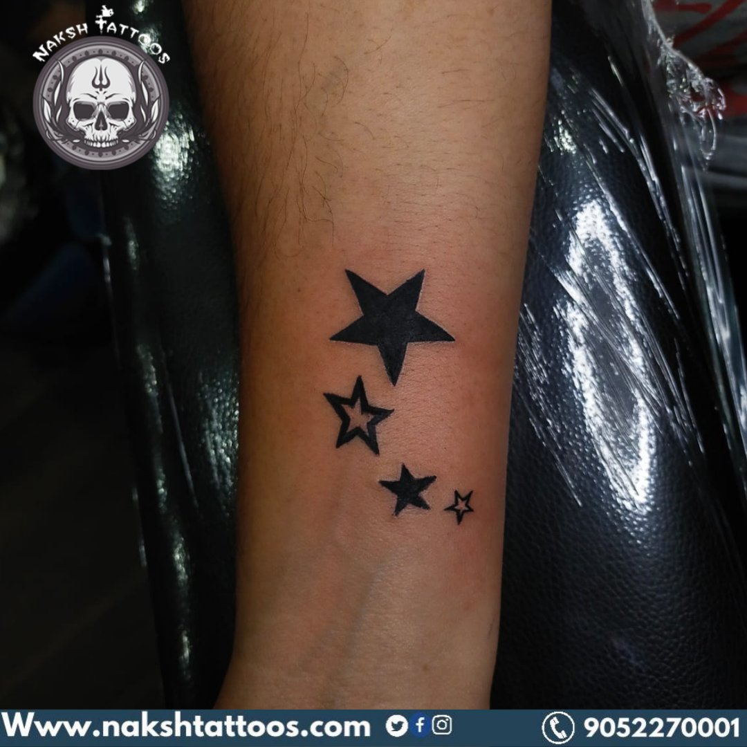 Triple Star Tattoo by JBaggett by Punchlinedesigns on DeviantArt