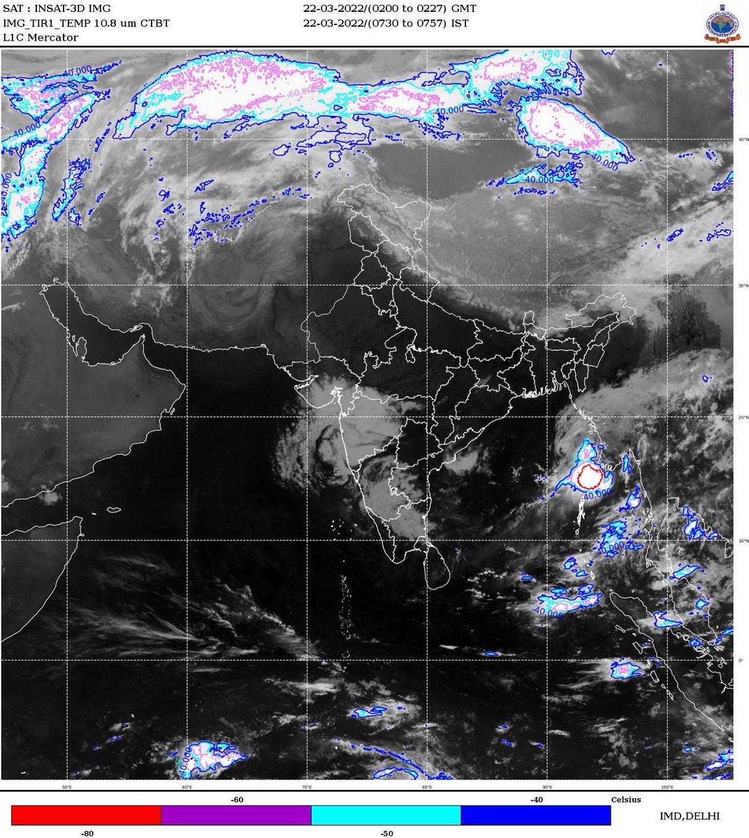 KananRanjit's tweet photo. @Indiametdept #DeepDepression crossing #Myanmar coast near #Labutta may move towards northwards..
Image Insat 3D CTBT https://t.co/KsaqjCbTFZ