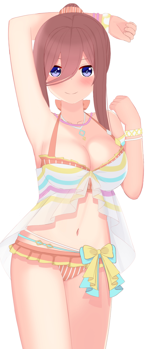shさんがTwitterに投稿した中野三玖(五等分の花嫁)のイラスト。