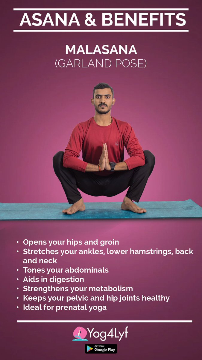 yog4lyf's tweet photo. Benefits of Malasana
https://t.co/cAfBxUfxn7
#yog4lyf #yoga #malasana #garlandpose https://t.co/gdnRNbbogo