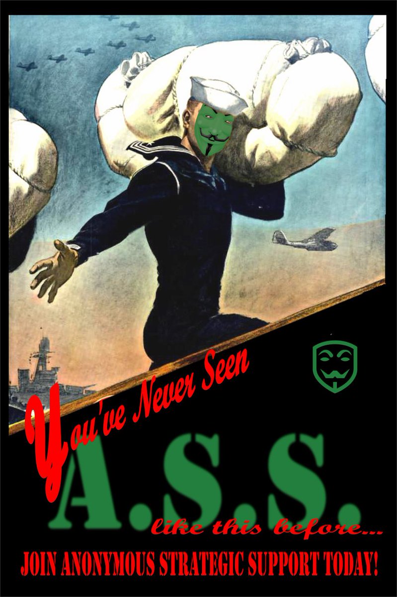 Anonymous Strategic Support is now on twitter.

#Anonymous #ASS #opRedScare #opRussia #NATO #Ukraine