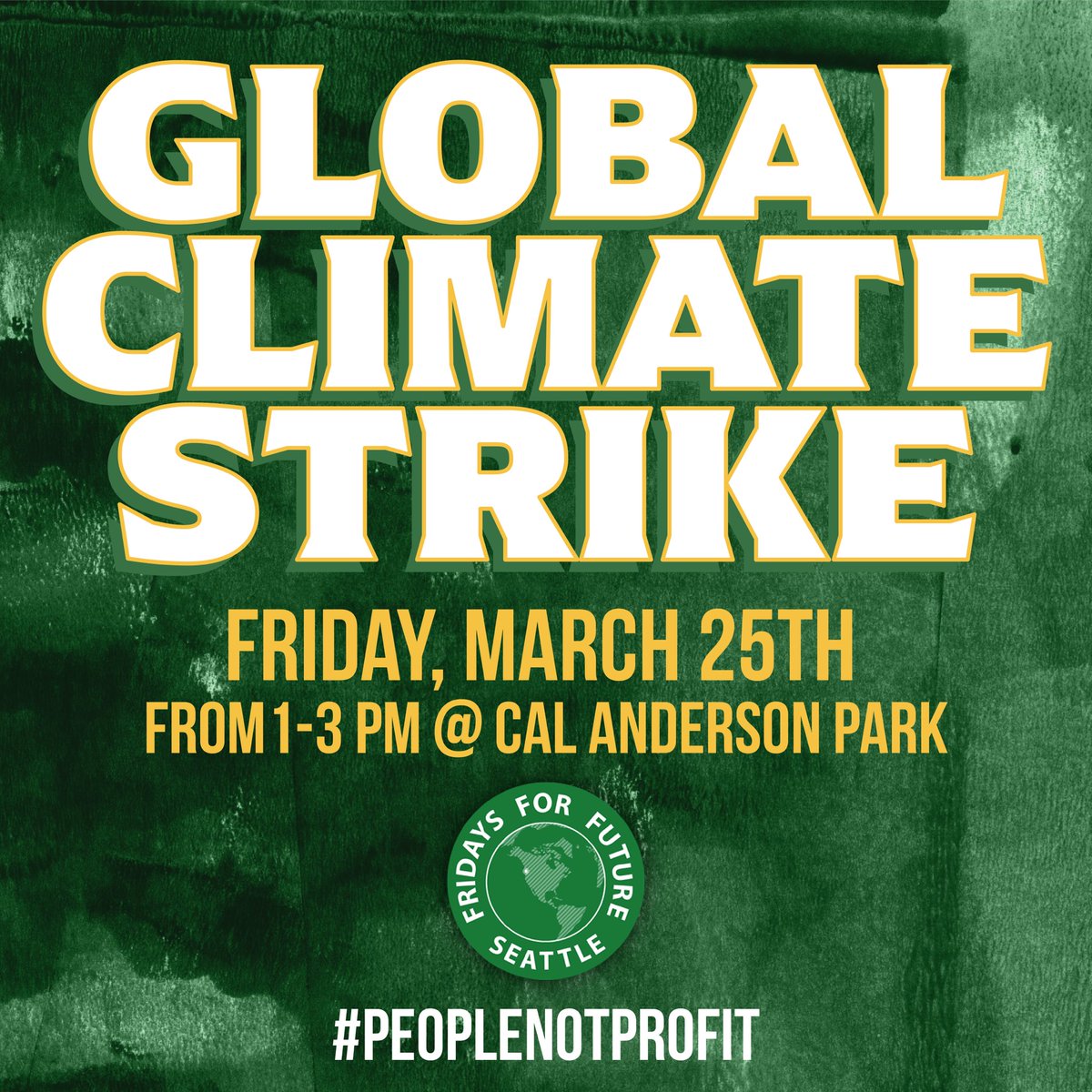 Global Climate Strike - Seattle Friday 1pm Racism, War, Loss of Bio-Diversity, Poverty, Hunger, Desecration of Indigenous Lands, & Env Destruction are all made WORSE by Fossil Fuels & the #ClimateEmergency. Friday we Strike to make it Better! #PeopleOverProfit #climateJustice