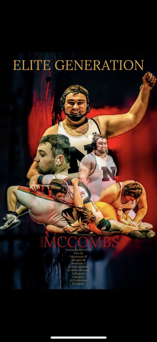 Elite Generation Award Recipient: <a href="/KadenMccombs/">Kaden McCombs</a> 
Record: 115-51
61 pins
2x Regional Champion
2x Conference Champion
2x All-Conference
2x State Qualifier
One of the best Heavyweights in Plainfield History
<a href="/PitonMedia/">Piton Media</a>