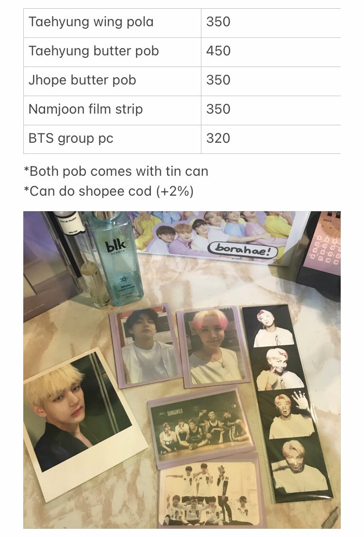ellcdz07's tweet photo. wts lfb ph onhand
• bts album pc
• bts x smart pc

LOC: Malate,Manila
MOP: GCASH/ BDO
MOD: JnT/ LBC/ Lalamove/ Grab/ Shopee Checkout https://t.co/SNUIXklgFZ