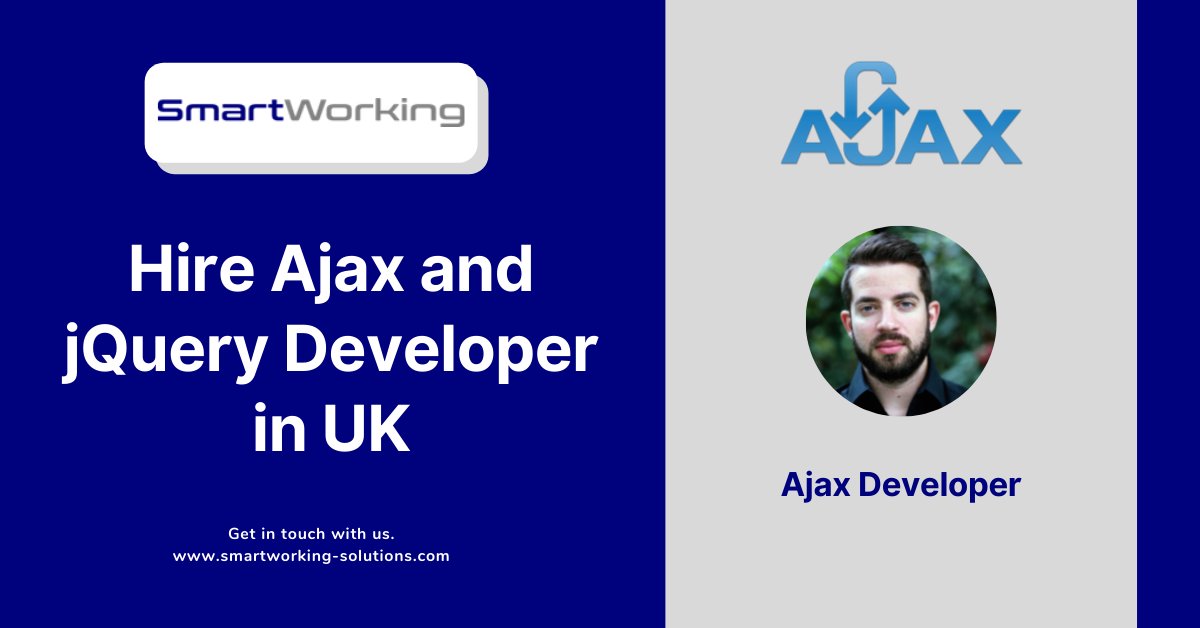 smartworkinguk's tweet image. Best AJAX Developers for Hire in UK. Smart Working helps you build your dedicated Ajax development team. Hire expert AJAX developers from India with expertise in CSS, XML, Javascript, etc.
Click to hire: bit.ly/3CTWJKF
#ajaxdevelopers #hireajaxdevelopers #remoteajax