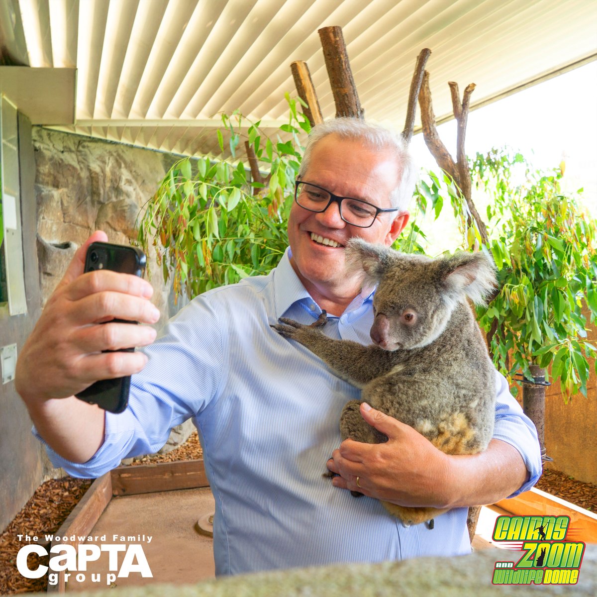 Today Cairns ZOOM and Wildlife Dome welcomed Prime Minister <a href="/ScottMorrisonMP/">Not ScoMo</a> with a tour of Australian wildlife in our adventure dome. Scott Morrison announced his plans for the $60 million federal government funding injection into our tourism market.