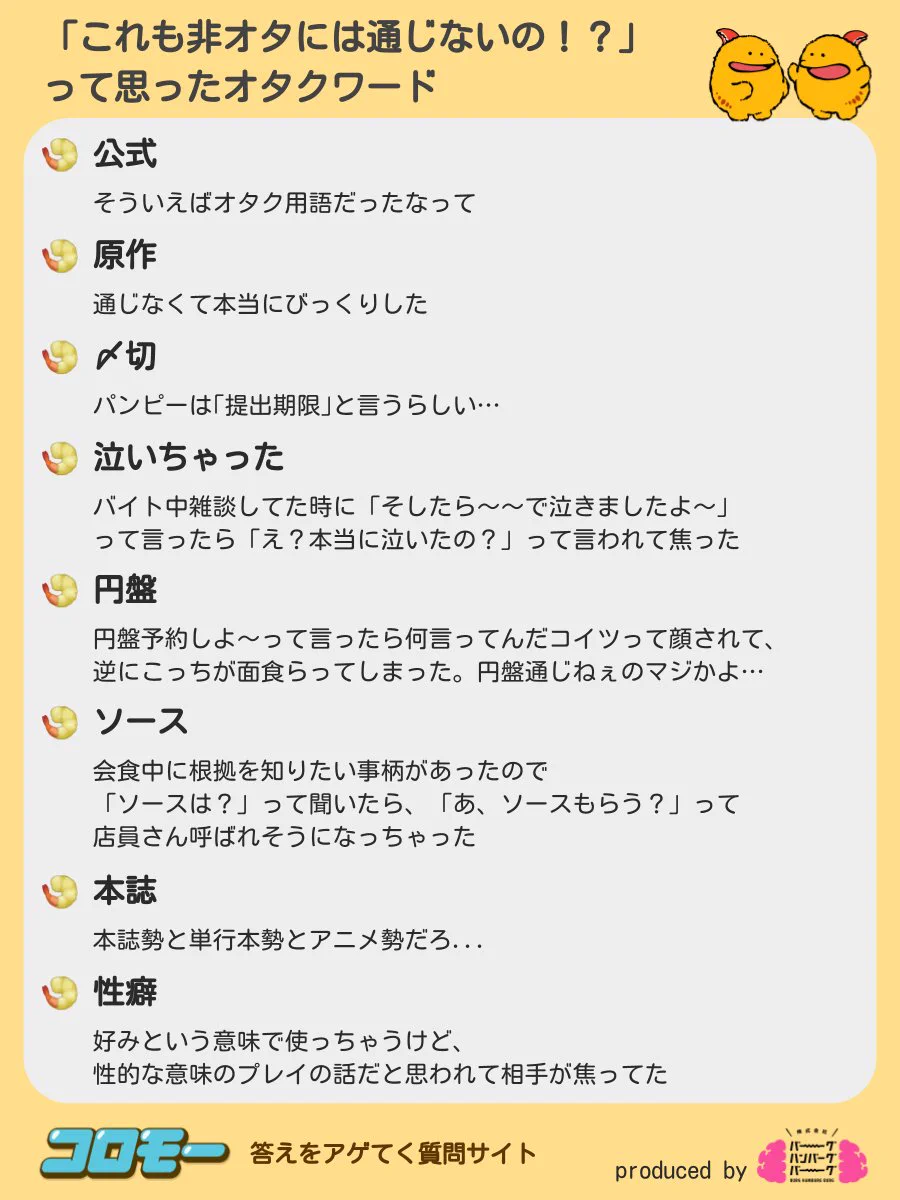 言ったらバレる？非オタには伝わらないオタクワード一覧www