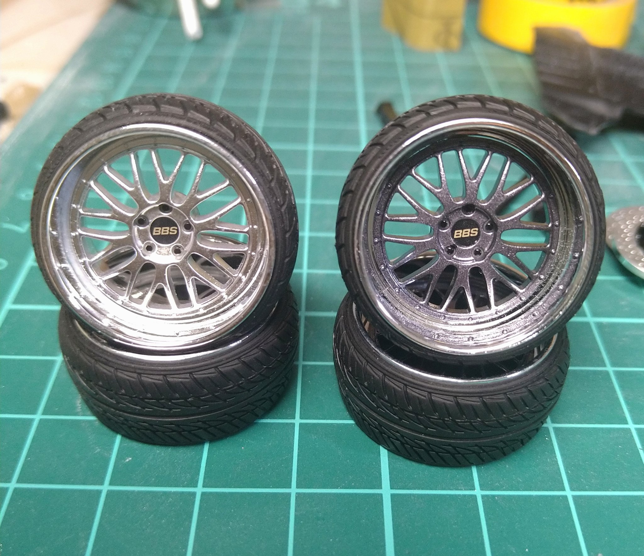 プレジデント プラモ アオシマ ホイール タイヤ 1/24 G50プレジデント