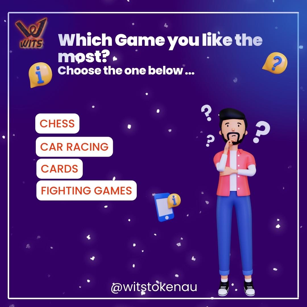 WitsToken's tweet photo. Which Game you like the most? ✅
Choose the one below ...

Drop your comment...!!!

#NFT #witstoken #game #onlinegame #games #nftcollector #chancetowin #gamers #fighting #InnovativeGames #earn #gamingclips #playgames #NFTs https://t.co/FxD69FJ6W8