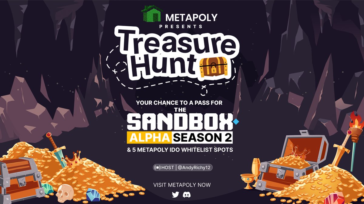 Metapoly (@metapolyorg) on Twitter photo 🕵️D33Dgens of all over the world are being called to help in a special mission inside <a href="/TheSandboxGame/">The Sandbox</a> with <a href="/AndyRichy12/">AndyRichy🐾</a> and have the chance to win one The Sandbox S2 Alpha pass!🎟️
🗺️ To join #MetapolySandboxTreasureHunt you'll need to 👇 🕵️D33Dgens of all over the world are being called to help in a special mission inside <a href="/TheSandboxGame/">The Sandbox</a> with <a href="/AndyRichy12/">AndyRichy🐾</a> and have the chance to win one The Sandbox S2 Alpha pass!🎟️
🗺️ To join #MetapolySandboxTreasureHunt you'll need to 👇