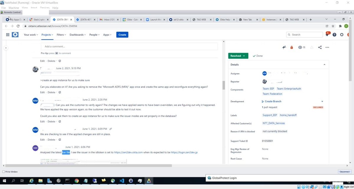 vxunderground's tweet image. LAPSUS$ extortion group claims to have breached @Okta. They have released 8 photos as proof.
The photos we are sharing has been edited so no sensitive information or user identities are displayed.
Image 1 - 4 attached below.
