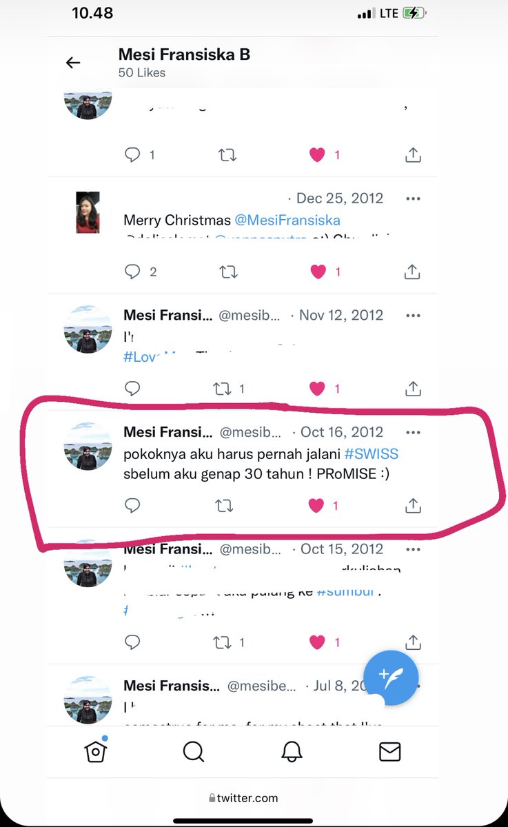 mesiberutu's tweet photo. OH MY GOD I tweeted this 10 years ago. I'm not 30 yo yet, but how can I to Switzerland? I have no boyfriend yet 🥲 https://t.co/GSQ7uKBdYA