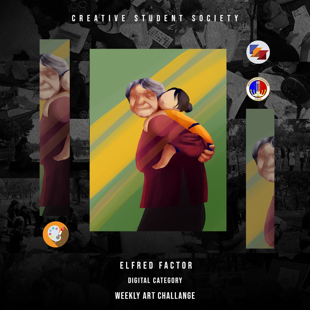 OfficialQCUCSS's tweet photo. Congratulations Mr. ELFRED FACTOR for your excellence in Digital Category!
Art Description:
Summertime is Lola's Time.
#1QCU
#TatakCSS
#QCUCSSLIKHAPRODUCTION
#ArtJamChallenge
#VisualArtistGroup https://t.co/Bv9nlh4oNH
