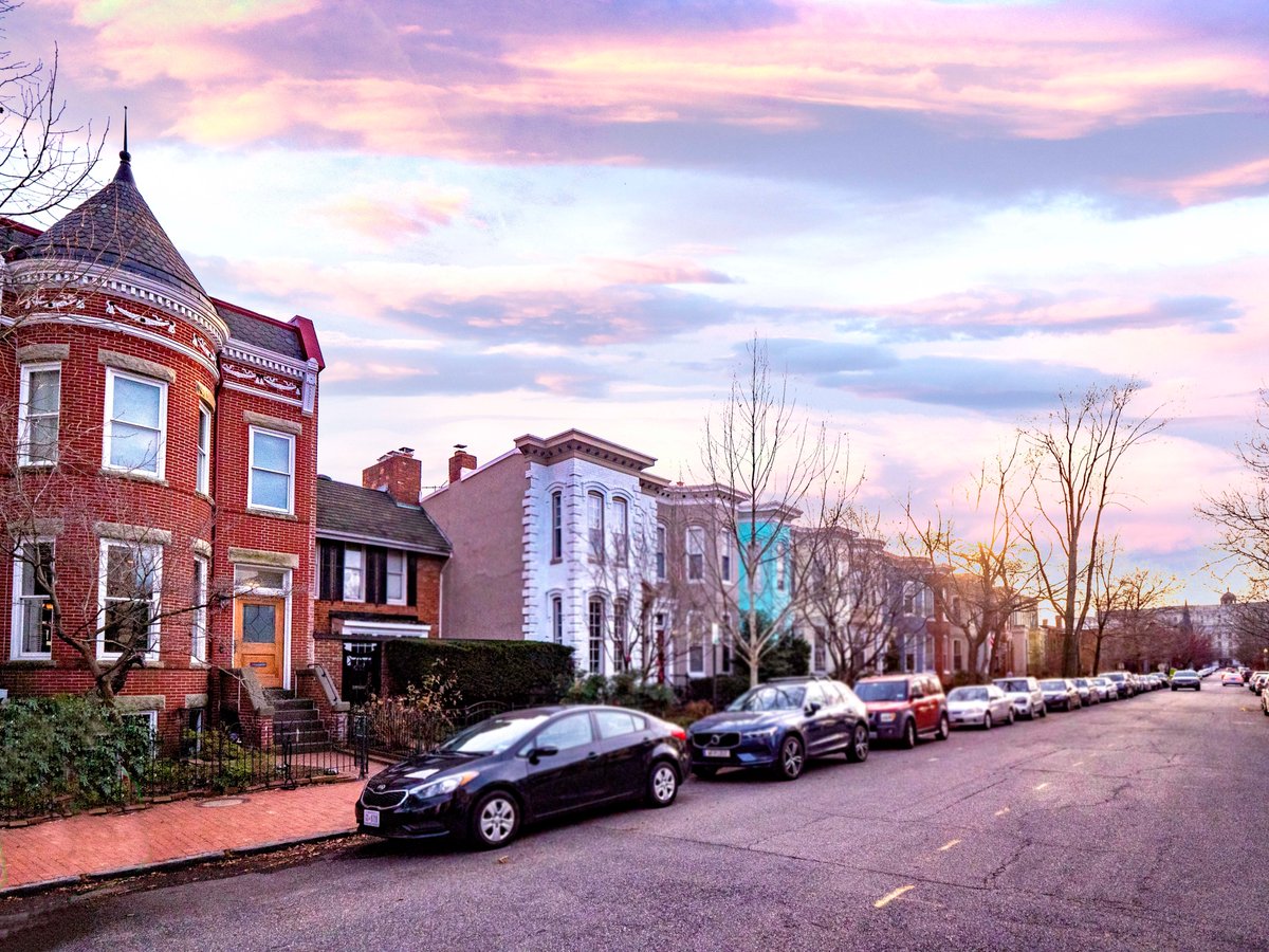 $2,749,000 On Capitol Hill. Getting creative with some "aerial" photos in the no drone zone led to some cool looking shots. What a great roof deck with Capitol view #CapitolHill #RealEstate