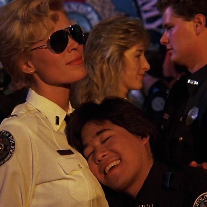 36 years ago Police Academy 3 was released and we were all there to see Nogata live the American dream. 🇺🇸
#PoliceAcademy3 #LeslieEasterbrook #BrianTochi