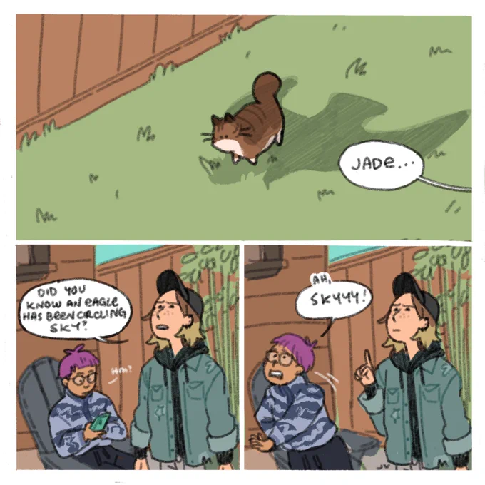 🦅 don't worry he's too heavy to be carried off TOO far 