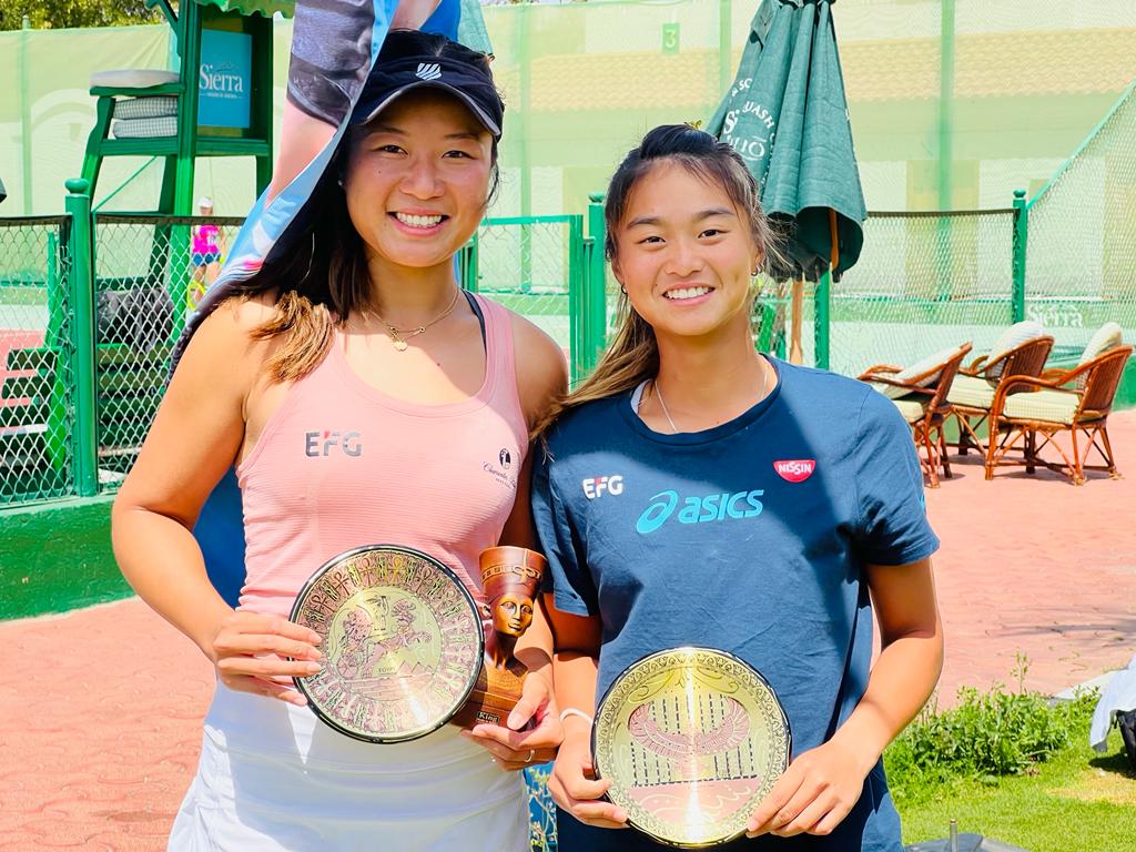 cwbgolforg's tweet photo. Congrats to our Tennis Ambassador Eudice Chong @whodis_eudice  for winning the doubles, and coming in 2nd for singles in the ITF W15 Sharm ElSheikh, Egypt. 

 #eudicechong  #tennistournament #hktennis #cwbtennisacademy 
#ClearwaterBayGolfCountryClub #CWBGolf

*Eudice w. Cody Wong https://t.co/B71FPAeDPo