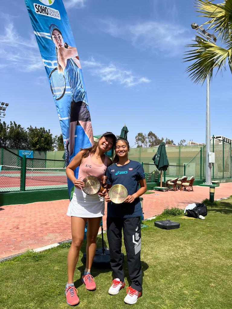 cwbgolforg's tweet photo. Congrats to our Tennis Ambassador Eudice Chong @whodis_eudice  for winning the doubles, and coming in 2nd for singles in the ITF W15 Sharm ElSheikh, Egypt. 

 #eudicechong  #tennistournament #hktennis #cwbtennisacademy 
#ClearwaterBayGolfCountryClub #CWBGolf

*Eudice w. Cody Wong https://t.co/B71FPAeDPo