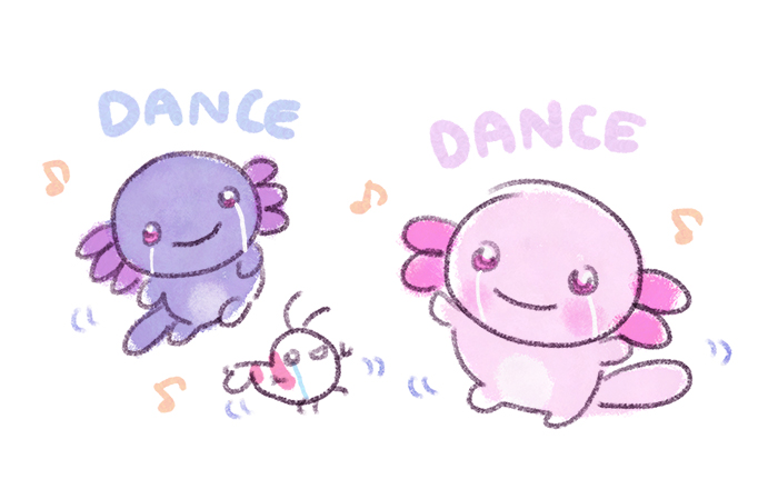 「Dance waiting for the weekend 」|pikaole doodleのイラスト