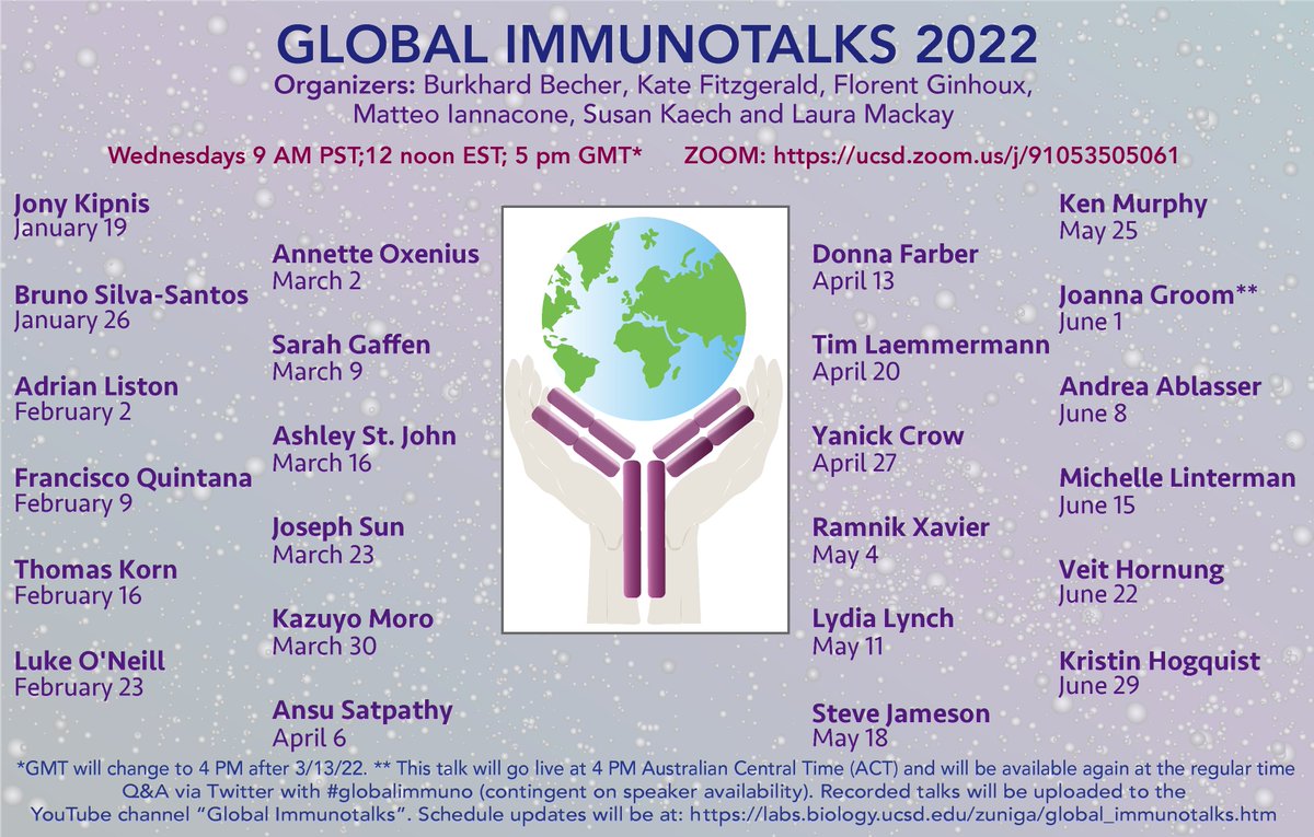globalimmuno's tweet photo. Looking forward to our next #globalimmuno talk this Wednesday March 23 at 9am PST noon EST 4pm GMT by Dr. Joseph Sun.  

Title: NK cells in host immunity 
LINK: https://t.co/2Tdtm2QoUL https://t.co/GakcEy90La