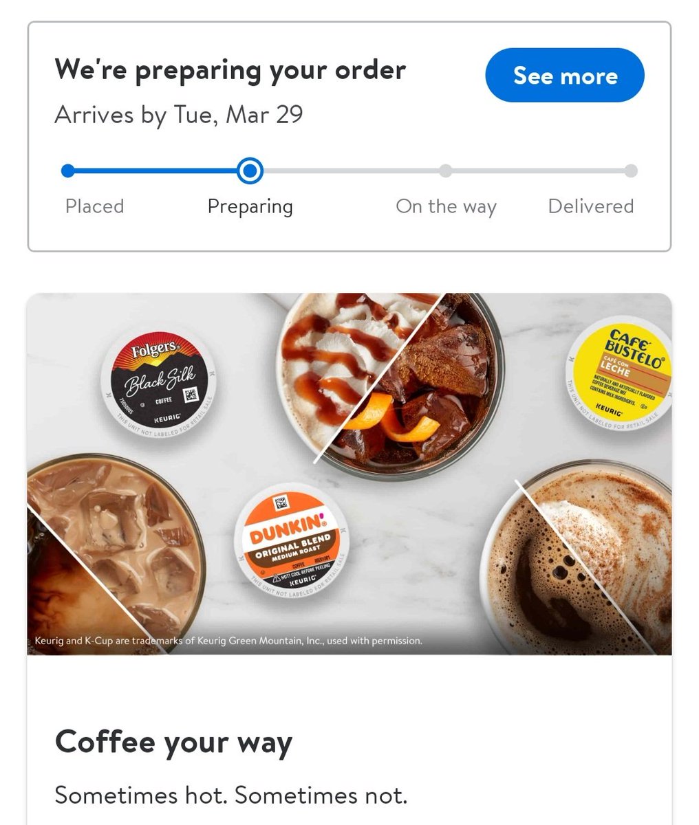 IronLungs950's tweet photo. Just a heads up for my people in Los Angeles, California, and the West Coast that got a PS5 on the Mar.14th Walmart drop, it just went to "preparing". Hope it helps with any worries you have. #Walmart #PS5 #WalmartPS5 https://t.co/HFTSNBEbFB