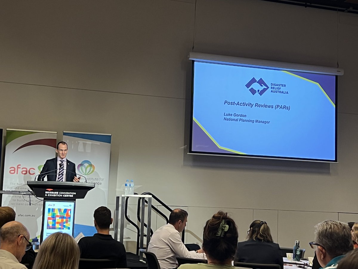 “We can be proactive once the response finishes” Insights from <a href="/disastereliefau/">Disaster Relief Australia</a> on the work they do on learning post operations. Congrats on being the runner up for the #LMF22 National Lessons Management Award