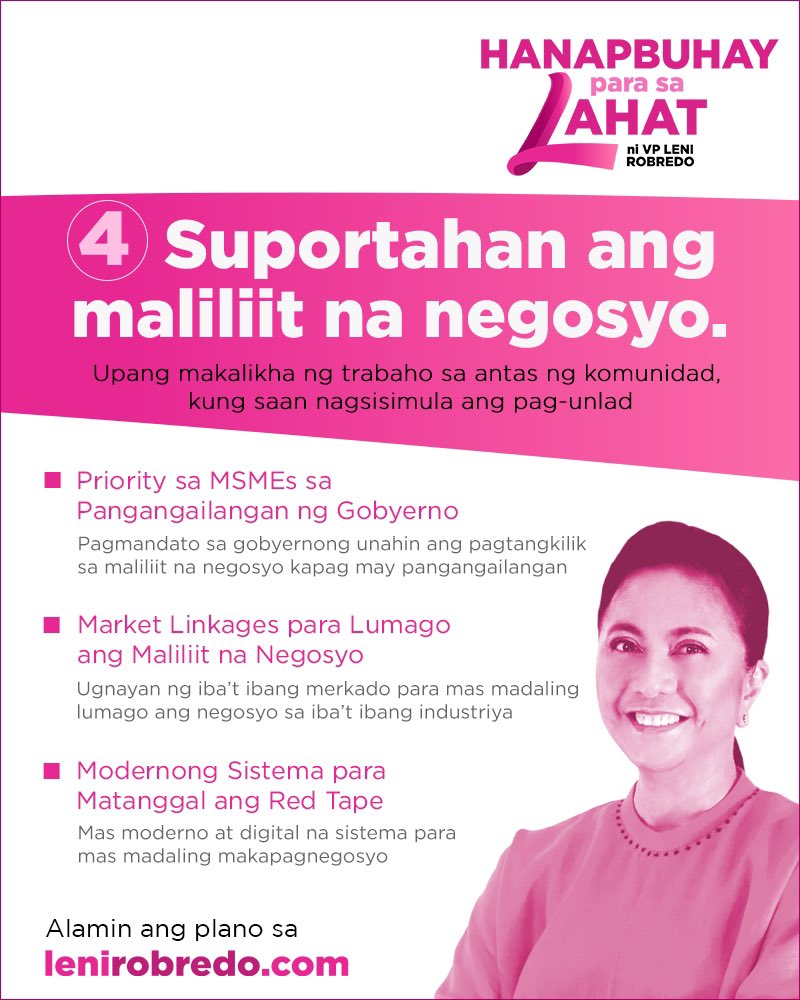 ConfessionsFilo's tweet photo. @yanitokz @BelloMaricelle Hello! listed here are just some of leni’s platforms. Now if i may ask, alin po ba dito yung hindi mabuti sa inang bayan? https://t.co/VrVoQZefmT