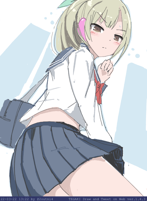 「スクールライフな八潮みらい #駅メモファンアート #tegaki_dt 」|24のイラスト