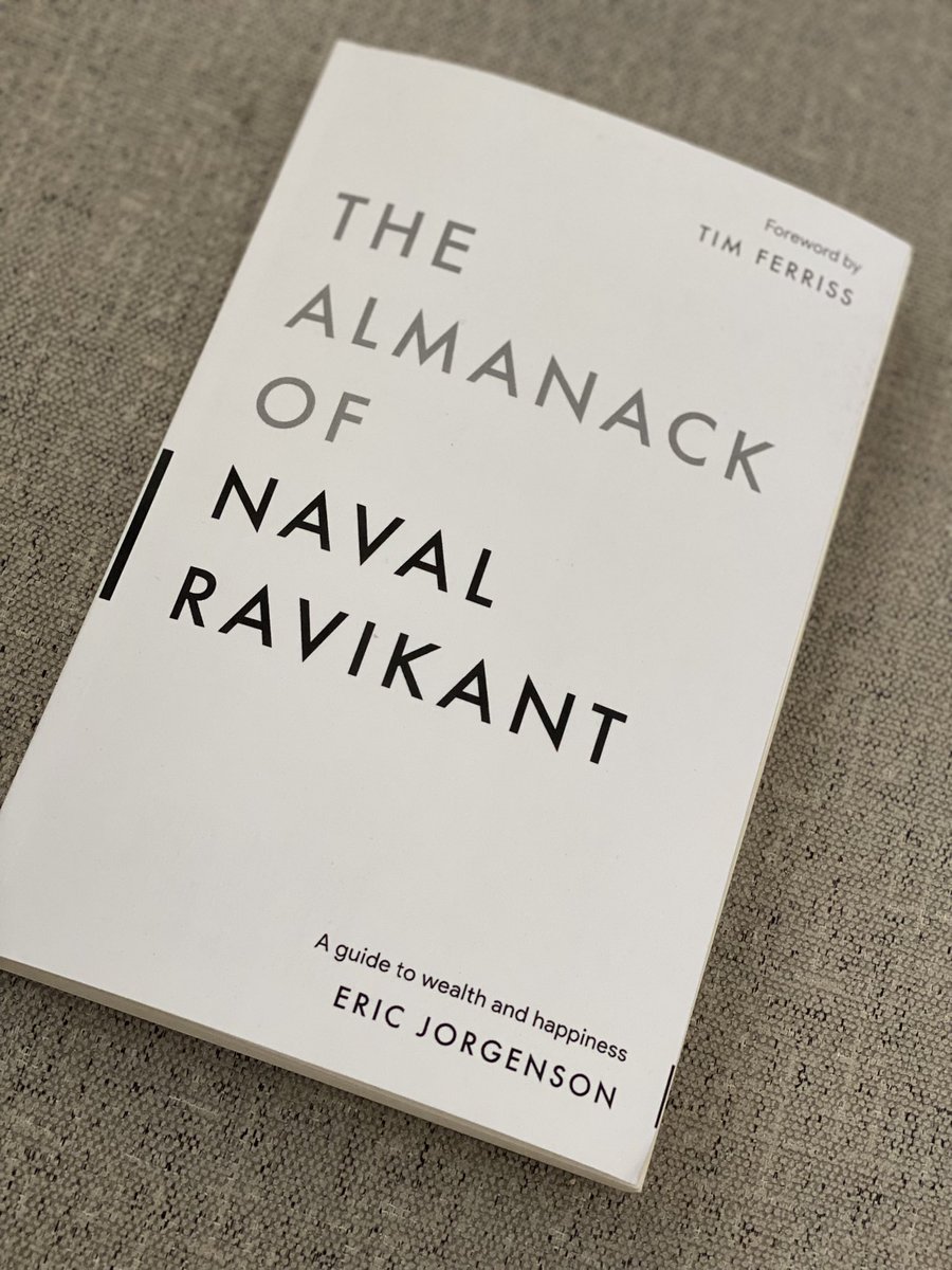 A book so good, so much wisdom that ever single line can be underlined. A life coach to carry with you all the time.  <a href="/naval/">Naval</a>. Thank you.