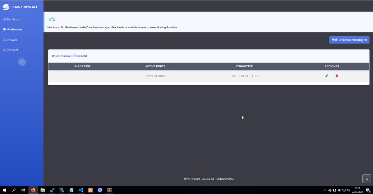 RawNetworks's tweet image. Ich arbeite gerade aus #JustForFun an einem kleinen #Firewall Interface das über der Console gestartet werden kann. Über z.B Port 9015 kann ich das #Webinterface erreichen und dort #Regeln eintragen die direkt auf den Server eingetragen werden. #HomeServer #StaticIP #Routing