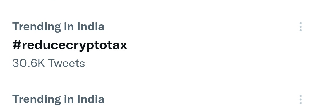 MasterCryptoHq's tweet photo. Its #Trending again,🙌 make it more louder this time.

#reducecryptotax https://t.co/7qnSRmMGCK