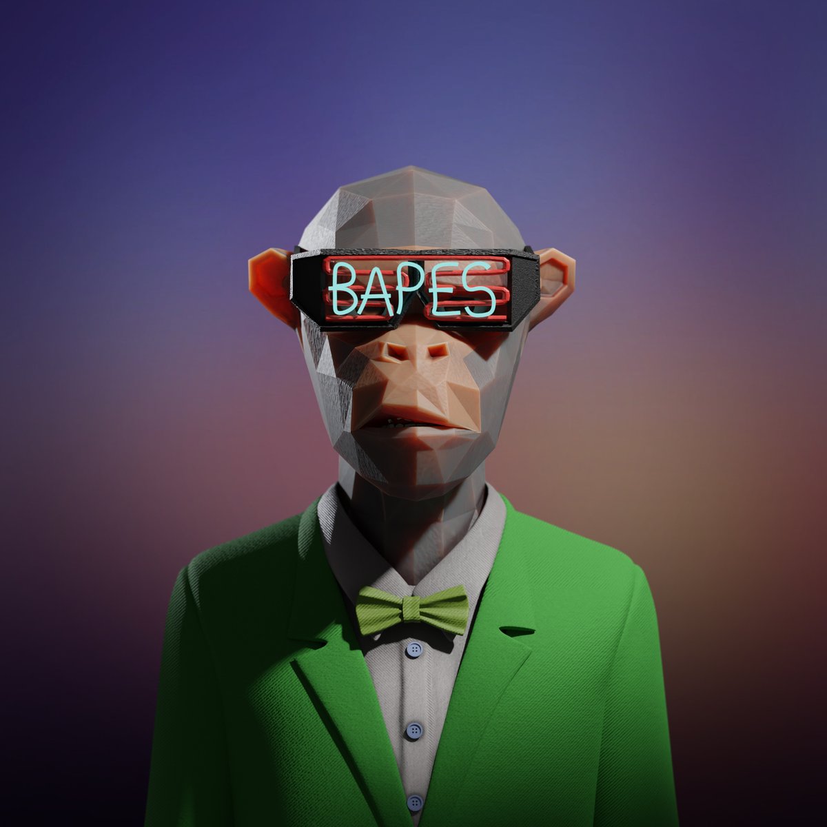 ACENFT11's tweet photo. @bapesclan LFGOOOO green suit, green bow tie, BAPES sunglassess

BAPES #777

You can call me Lucky https://t.co/IRyO9TDHM8