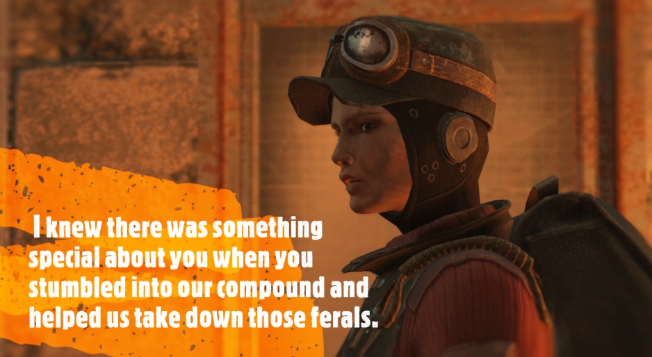 #Fallout Women Day 13: Scribe Haylen. If there is someone who make me feel the Brotherhood is not a lost cause is Haylen. A field scribe who fullfill her duty with honor and caring for her companion. People like her make possible a redemption for the BOS as a faction.