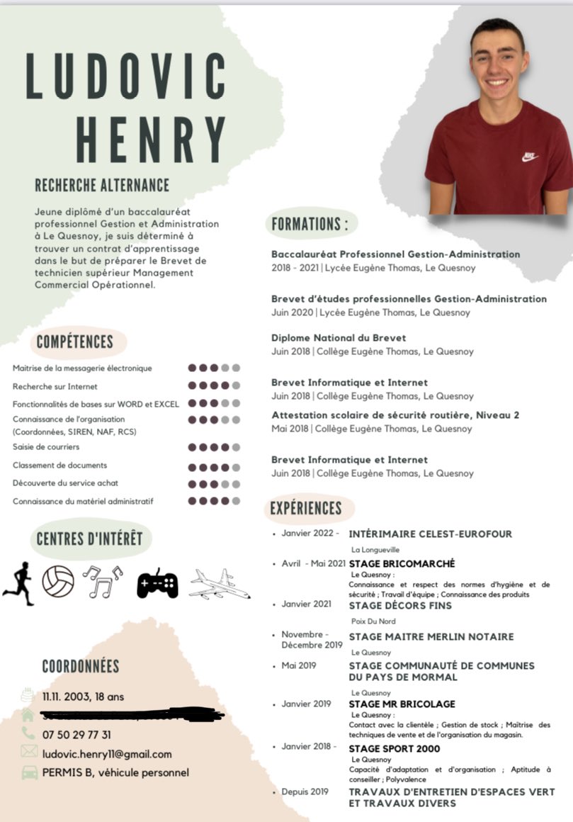 _Ludo11_'s tweet image. 🚨RECHERCHE ALTERNANCE 2022🚨
Bonjour à tous, 
🔎 Je suis à la recherche d’une entreprise dans le but de réaliser le BTS Management Commercial Opérationnel dès la rentrée de septembre 2022 pour deux années consécutives au sein du même centre de formation.  
RT apprécié merci