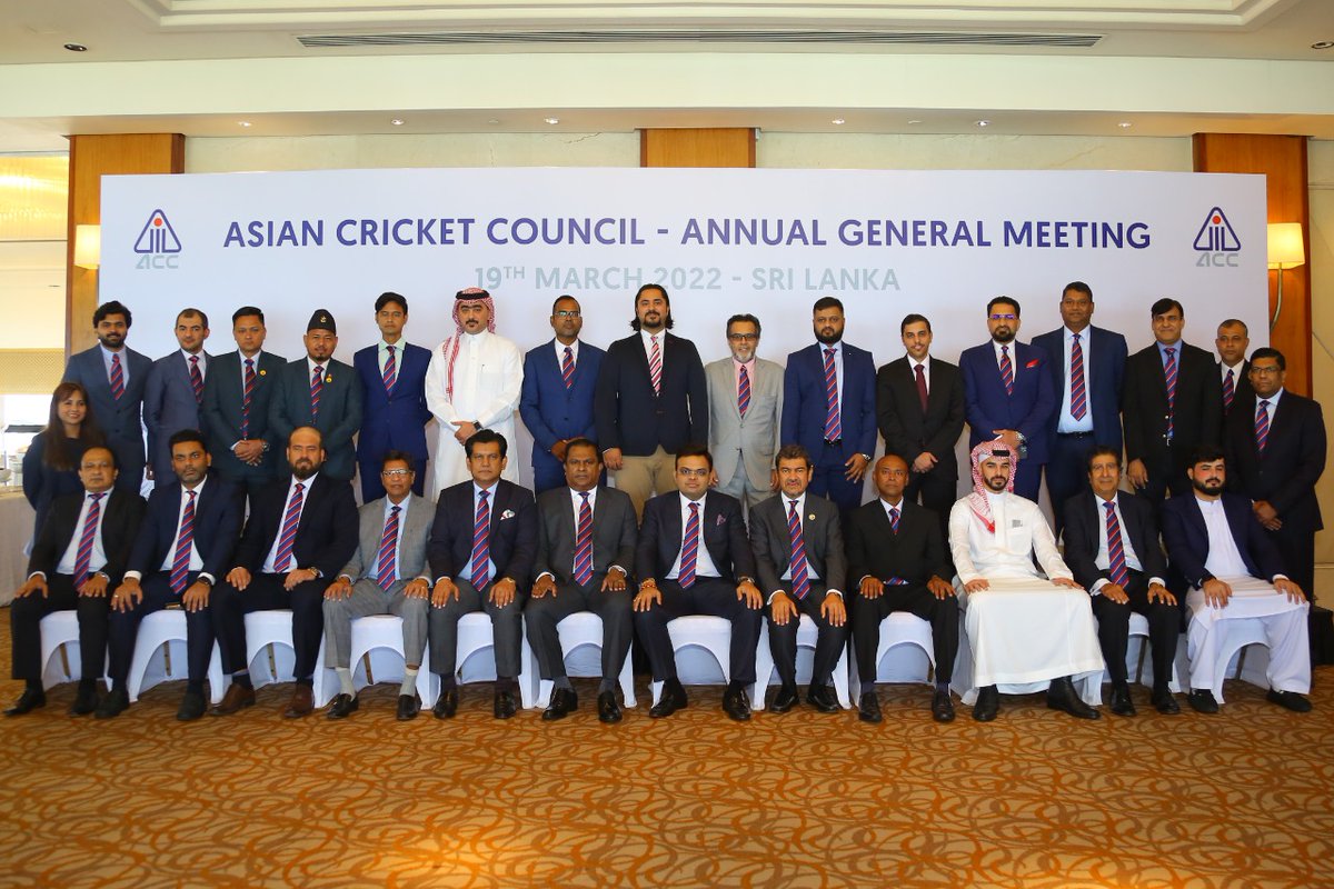 Happy to see the successful conclusion of the Asian Cricket Council AGM of the year 2022 held in Sri Lanka.