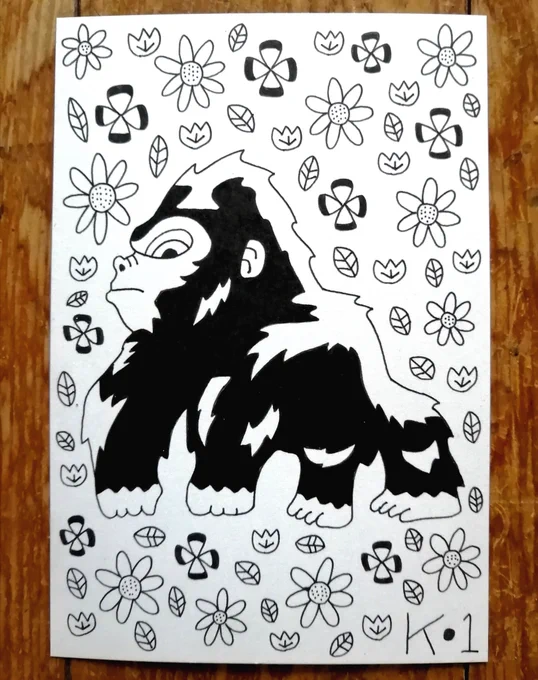 一発描き完成しました✨ 